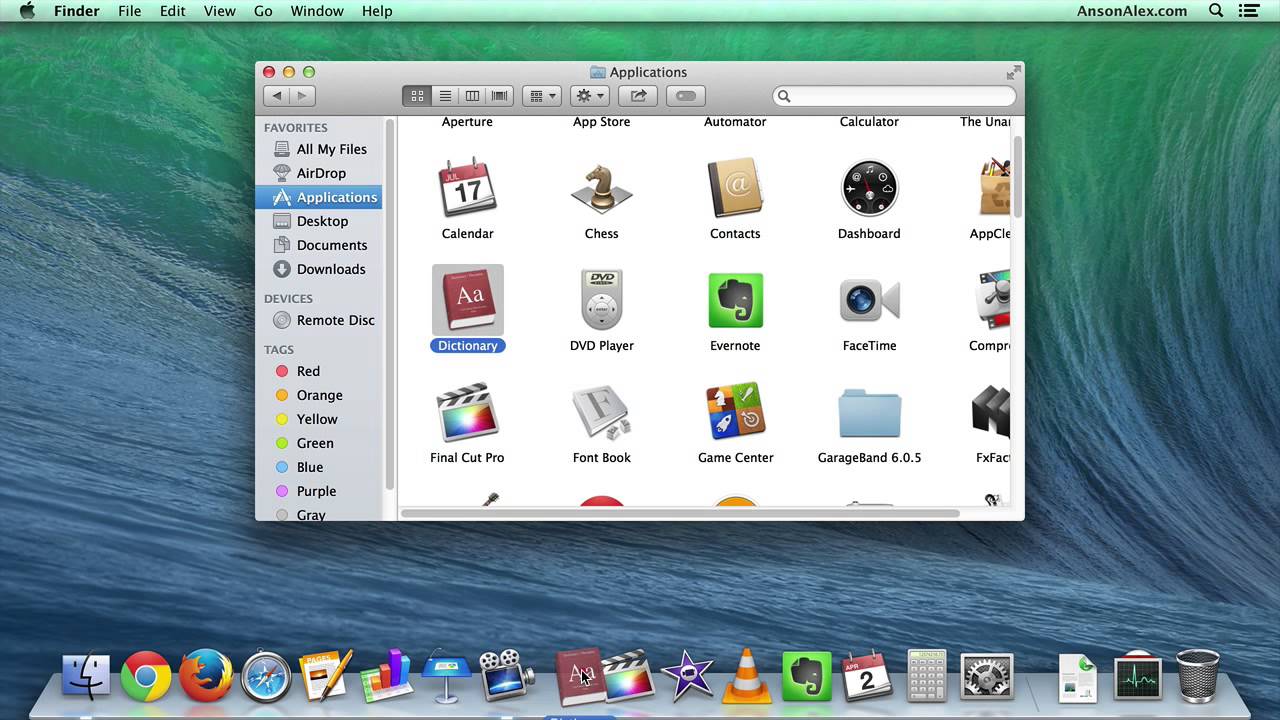 Apps on shortcut bar on mac keyboard